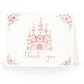 Pretty Princess Baby Shower Thank You Card