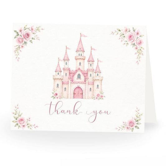 Pretty Princess Baby Shower Thank You Card