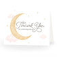 Over the Moon Girl Baby Shower Thank You Card