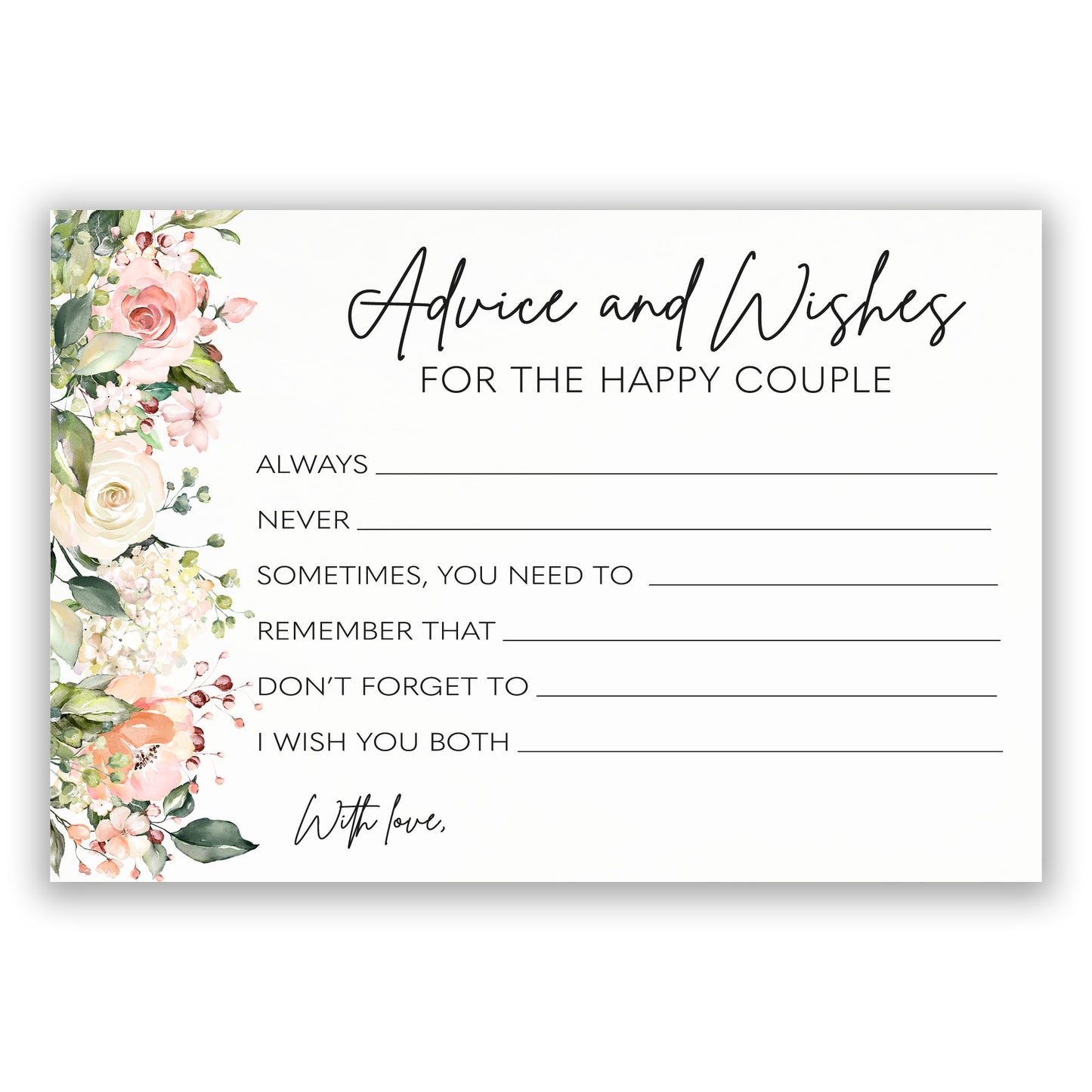 Miss to Mrs. Advice for the Bride Card