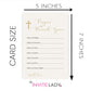 Minimalist Baptism Prayer Cards with Cross – Modern Faith-Inspired Style