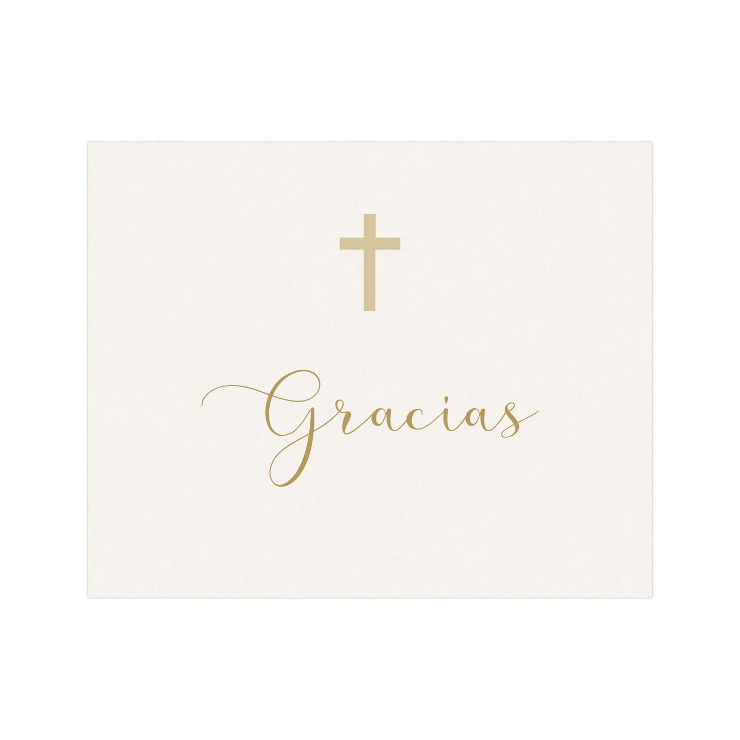 Minimalist Baptism Thank You Cards with Cross – Modern Faith-Inspired Style