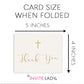 Minimalist Baptism Thank You Cards with Cross – Modern Faith-Inspired Style