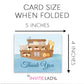 Watercolor Noah's Ark Thank You Card