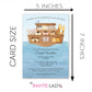 Watercolor Noah's Ark Baby Shower Invitation