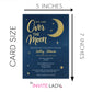 Over the Moon Baby Shower Invitation