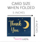 Over the Moon Thank You Card