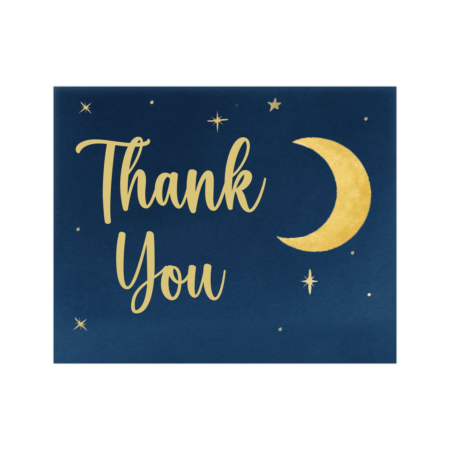 Over the Moon Thank You Card