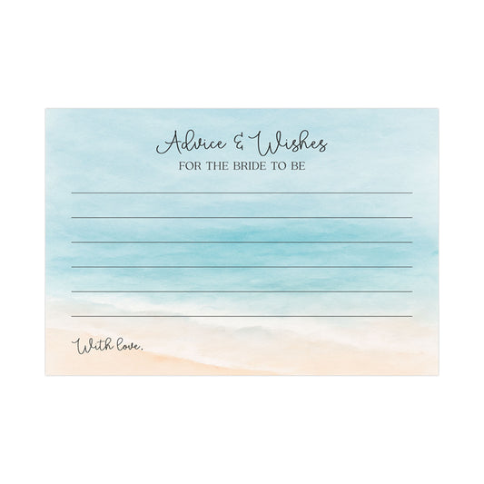 Painted Beach Advice for the Bride Card