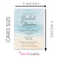 Painted Beach Bridal Shower Invitation