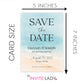 Painted Beach Save the Date Card