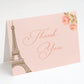 Paris Love Story Thank You Card
