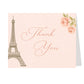 Paris Love Story Thank You Card