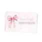 Pink Bow Baby Diaper Raffle Baby Shower