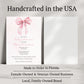 Pink Bow Baby Shower Invitation