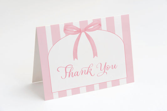 Pretty in Pink Thank You Card
