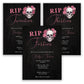 Death to Her Youth RIP Milestone Birthday Party Invitation