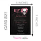 Death to Her Youth RIP Milestone Birthday Party Invitation