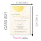 Sunshine Baby Shower Invitation