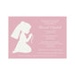 Rosary Silhouette First Holy Communion Invitation