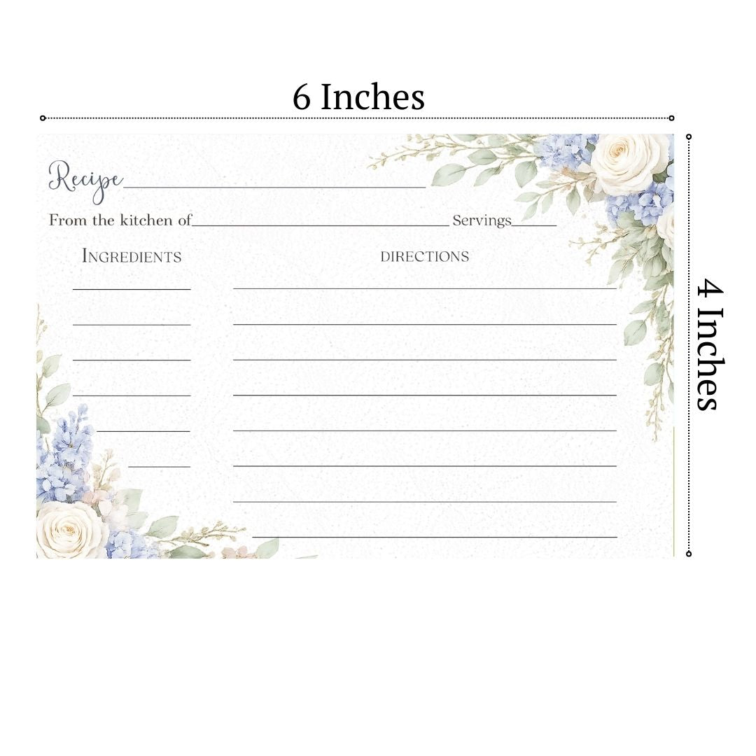 Sage & Blue Bloom Recipe Card