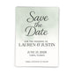 Watercolor Ombre Sage Green Save the Date Cards