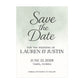 Watercolor Ombre Sage Green Save the Date Cards