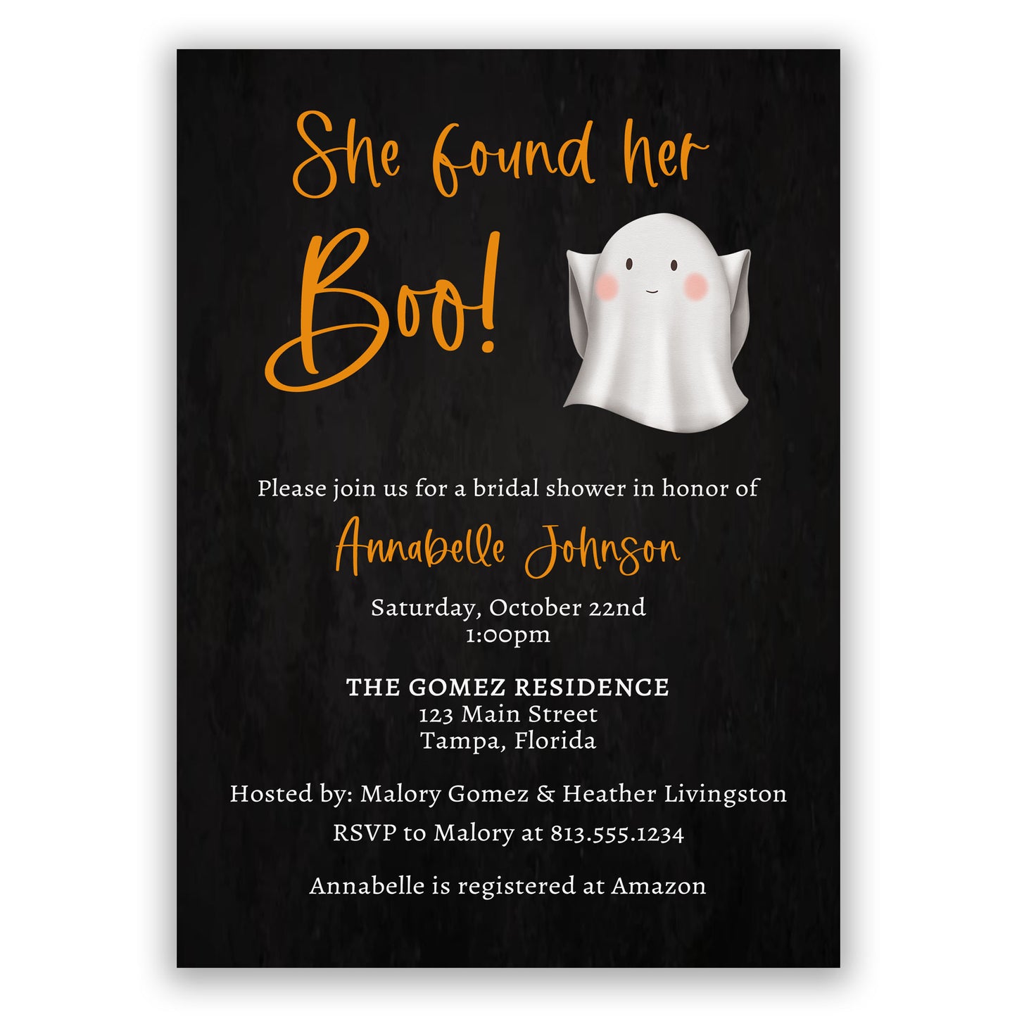 She Found Her Boo Bridal Shower Invitation
