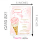 She's Been Scooped Up Bridal Shower Invitation