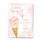 She's Been Scooped Up Bridal Shower Invitation