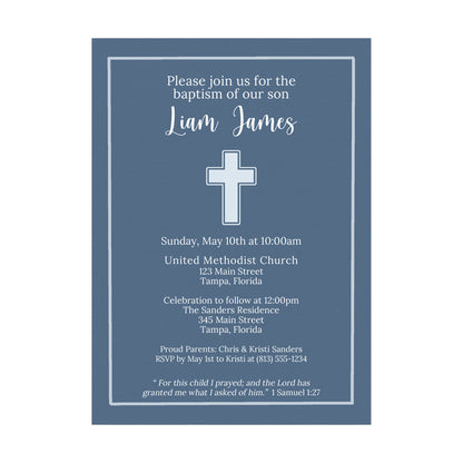 Simple Cross Invitation
