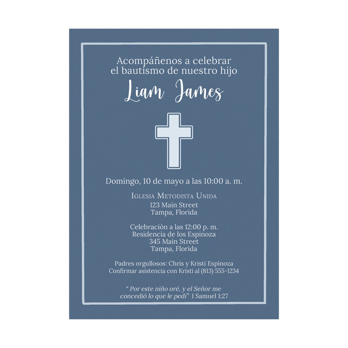 Simple Cross Invitation