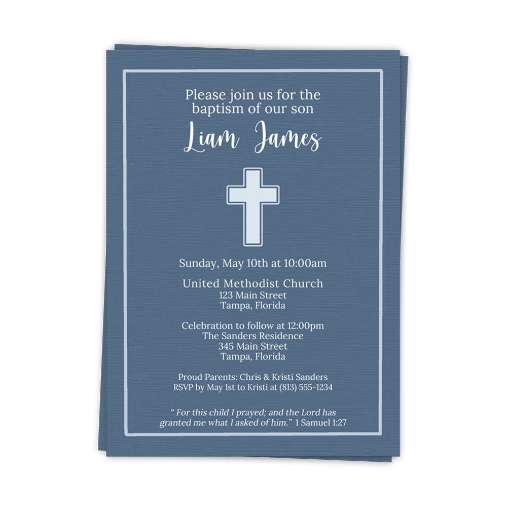 Simple Cross Invitation