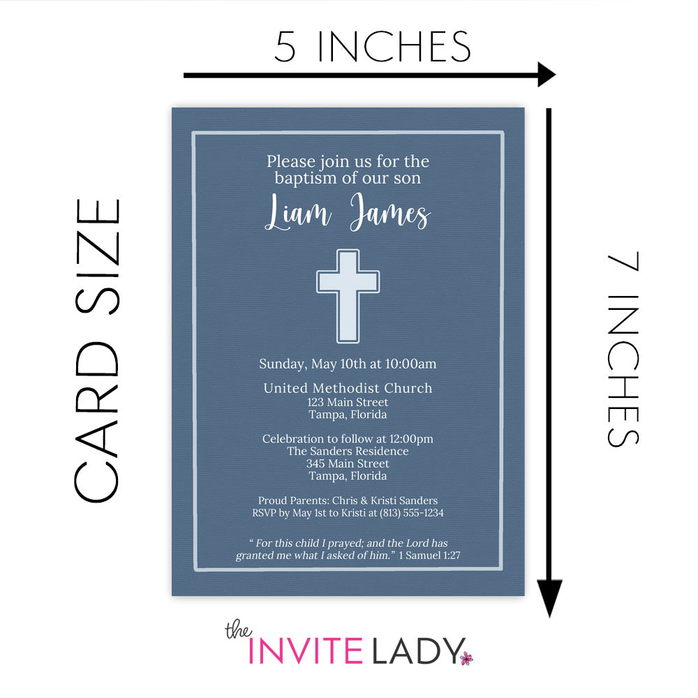 Simple Cross Invitation