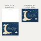 Over the Moon Baby Shower Thank You Card