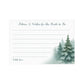 Snow in Love with Pine Trees Advice Cards