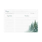 Snow in Love with Pine Trees Recipe Cards