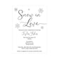 Snow in Love Bridal Shower Invitation