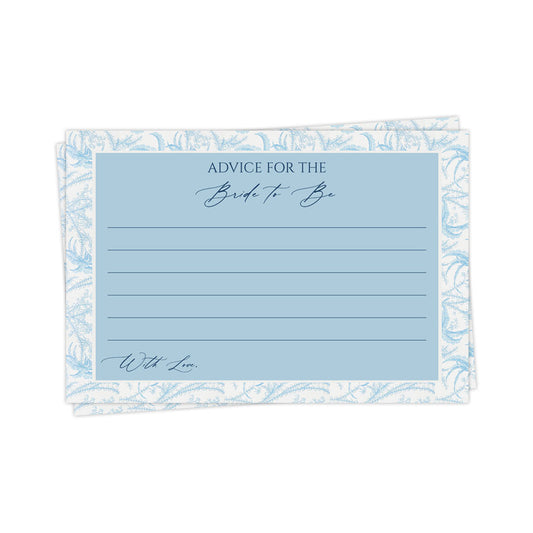 Something Blue Advice for the Bride Card