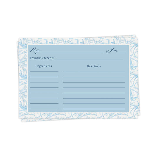 Something Blue Recipe Card