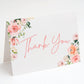 It's A Girl Pink & Green Floral Thank You Card