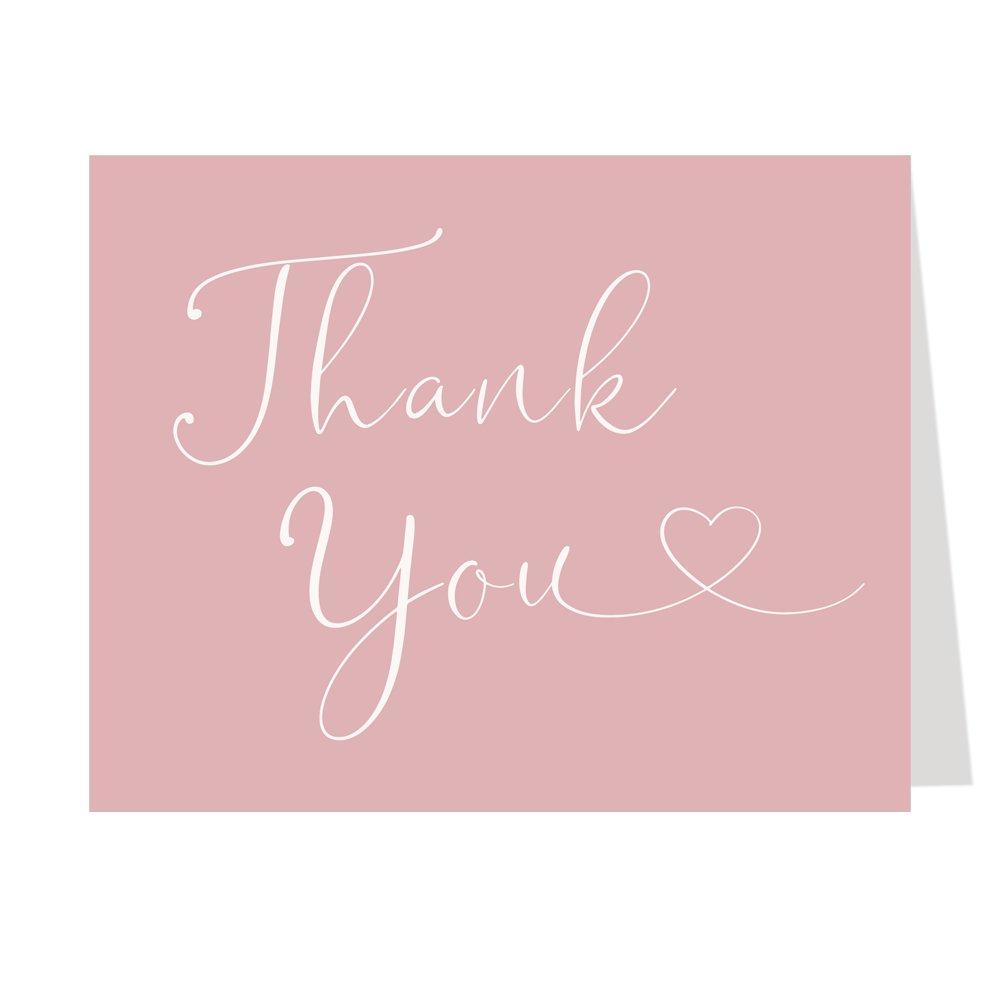 Hello Baby Girl Baby Shower Thank You Card