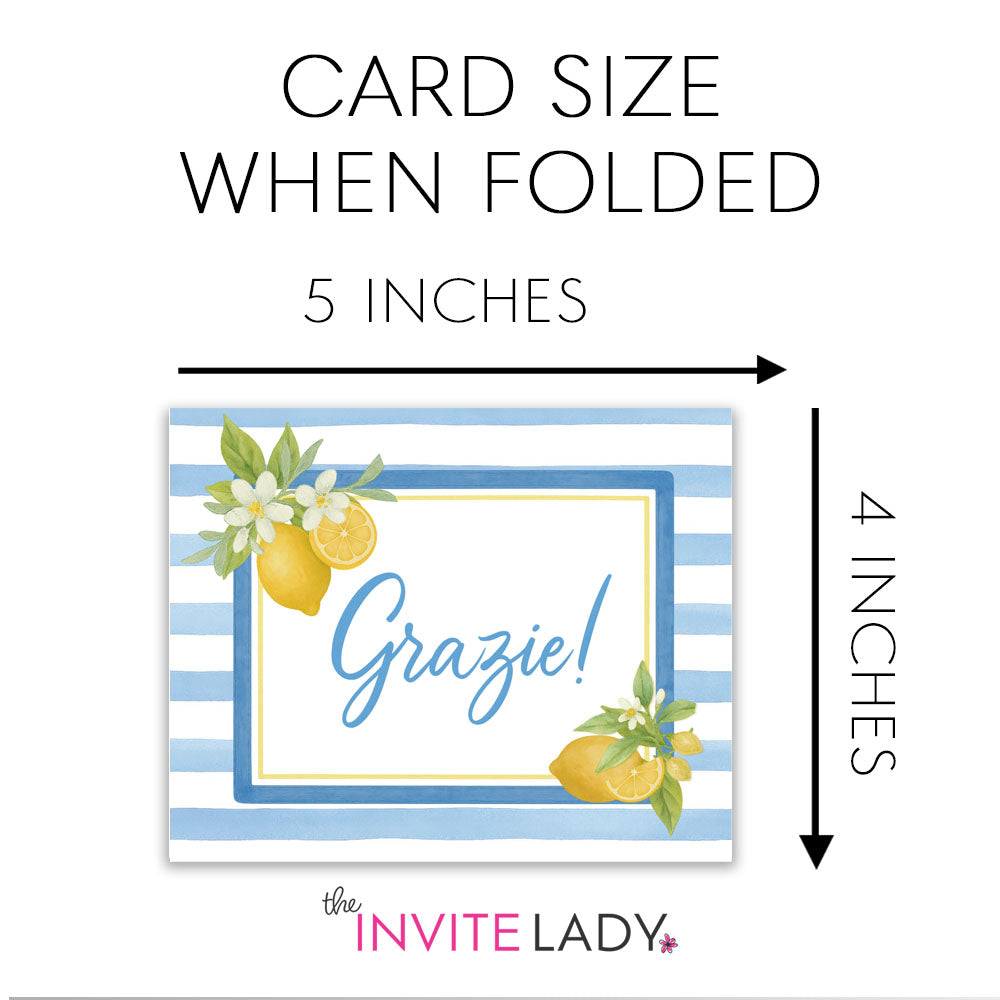 That's Amore Bridal Shower Thank You Cards