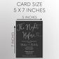 The Night Before Bridal Rehearsal Invitation with Envelopes