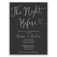 The Night Before Bridal Rehearsal Invitation with Envelopes