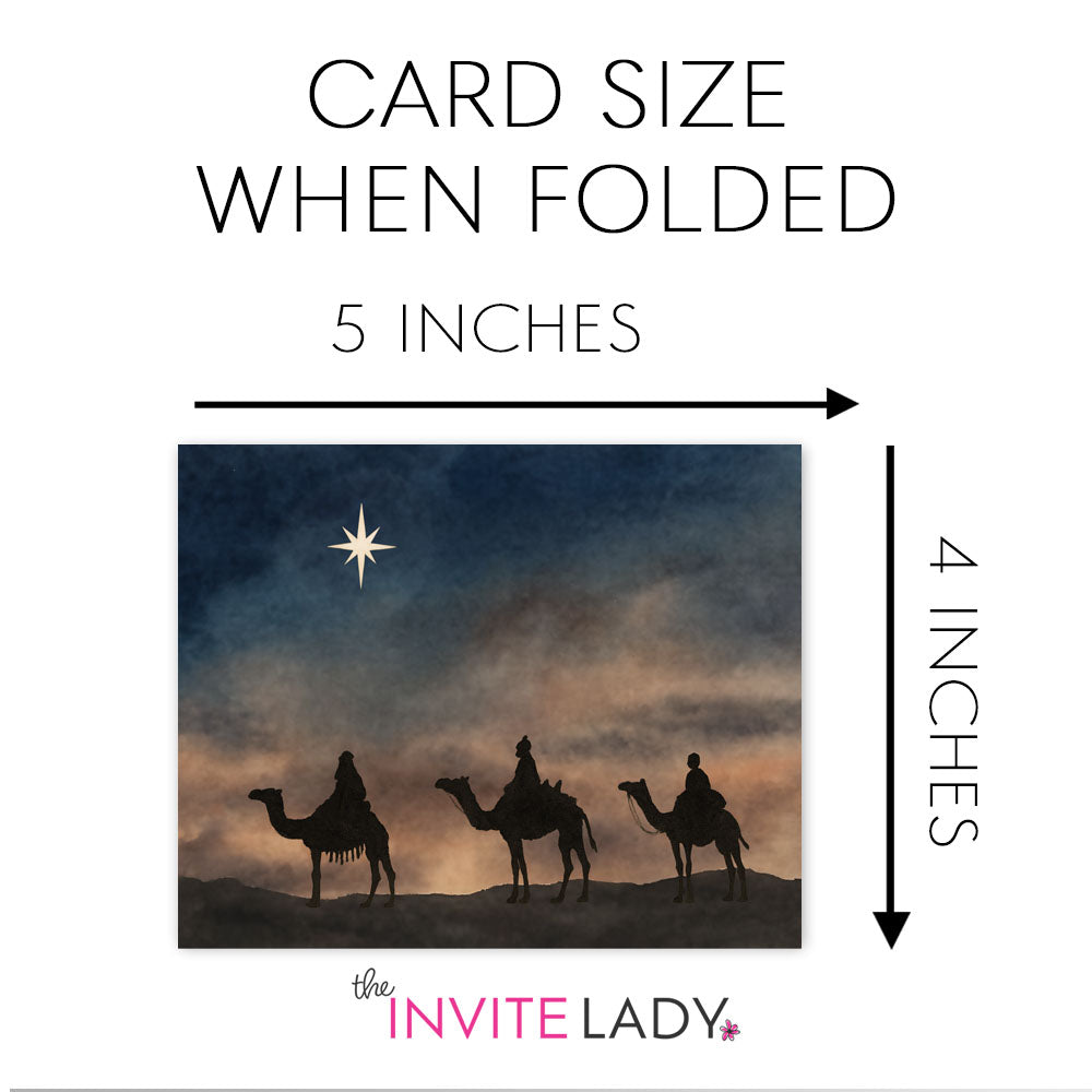 Three Wise Men Christmas Card