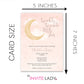 Twinkle Twinkle Little Star Baby Shower Invitations Pink Moon and Stars Design with Envelopes