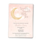 Twinkle Twinkle Little Star Baby Shower Invitations Pink Moon and Stars Design with Envelopes