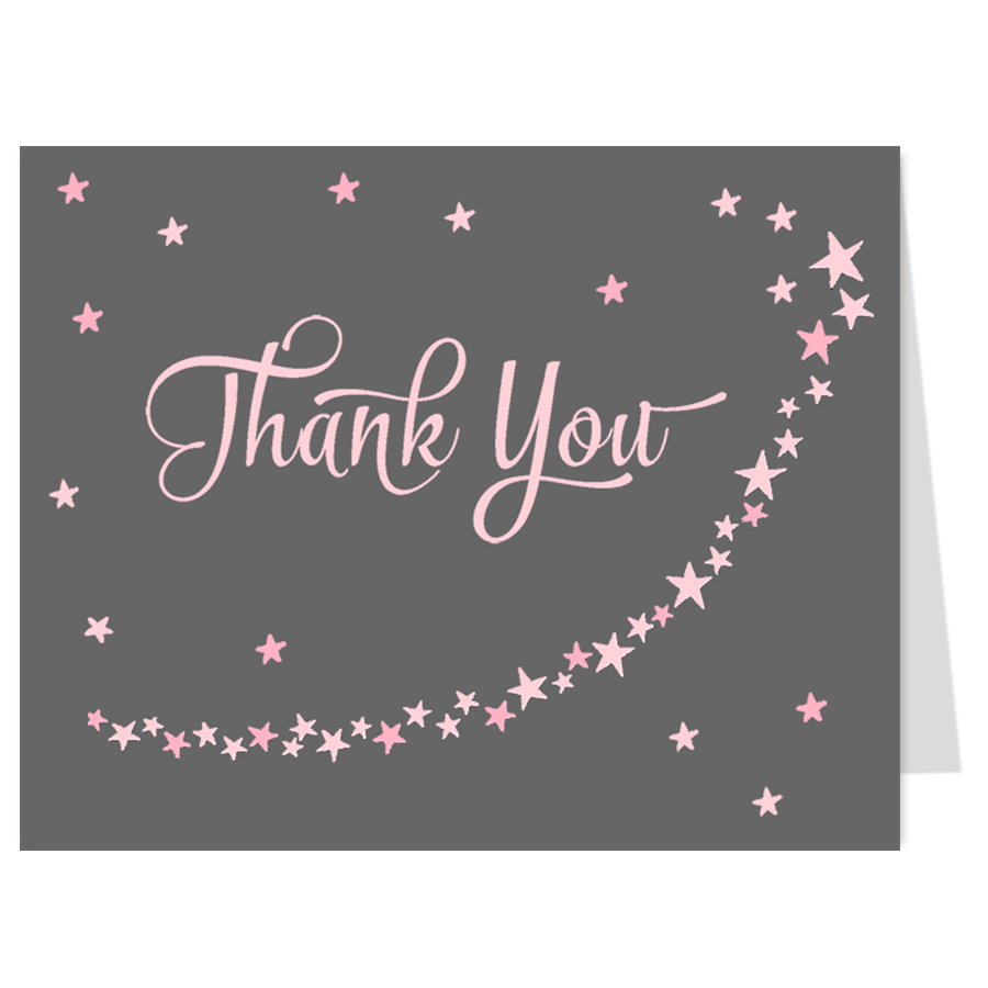 Twinkle Star Thank You Card