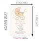 Vintage Carriage Baby Shower Invitation